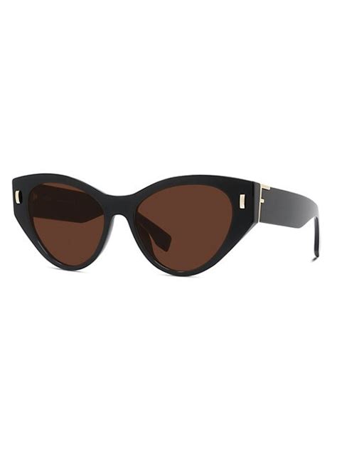 fendi first 55mm cat eye sunglasses|fendi cat eye sunglasses black.